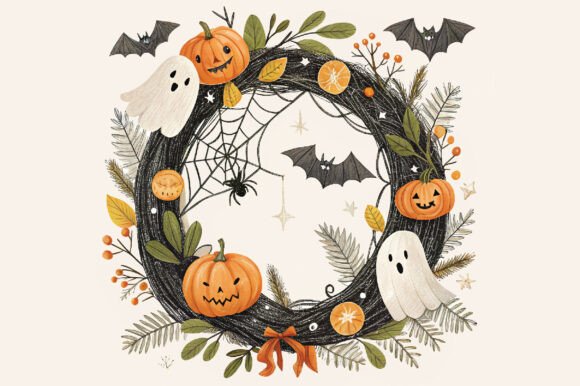 Download Pumpkin Wreath PNG Clipart - Pumpkin wreath Collection