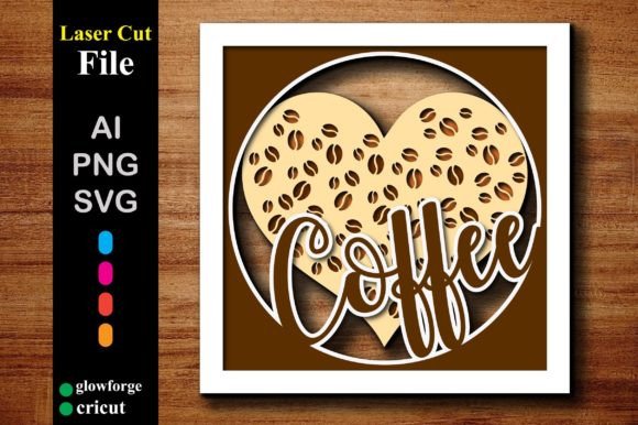 Download Coffee 3d Multilayer Panel for Laser Cut - Multilayer panel Collection