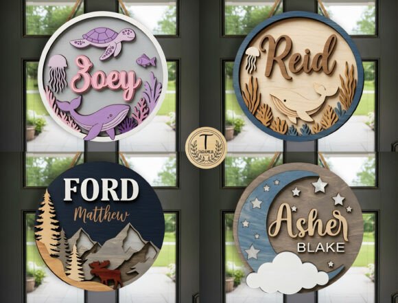 Download Personalized Name Sign SVG Bundle - Personalized name sign Collection