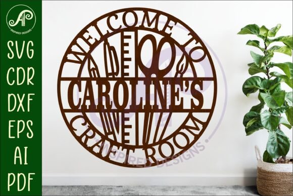 Download Craft Room Personalized Name Sign Design - Personalized name sign Collection
